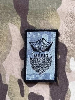 Croatia Military Velcro Patch MESID - EOD - Digital Grey - nášivka