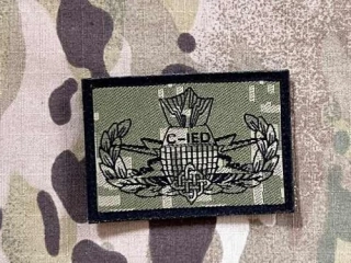 Croatia Military Velcro Patch C-IED - Digital Green - nášivka