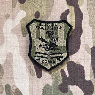 Croatia Military Velcro Patch Military Police - 66th Military Police Battalion "COBRA" - Digital Green - nášivka