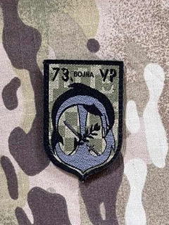 Croatia Military Velcro Patch Military Police - 73rd Military Police Company - Digital Green - nášivka