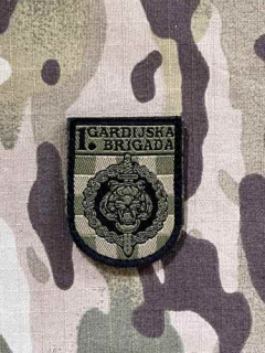 Croatia Military Velcro Patch 1. Gardijska Brigada - Tigrovi - Green - nášivka