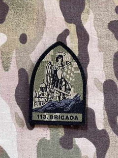 Croatia Military Velcro Patch 113. Infantry Brigade - Šibenik - Digital Green - nášivka