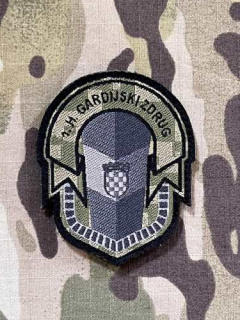 Croatia Military Velcro Patch 1. Hrvatski Gardijski Zdrug - Digital Green - nášivka