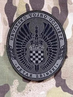 Croatia Military Velcro Patch Croatia Military Academy - Petar Zrinski - Olive - nášivka