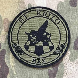 Croatia Military Velcro Patch Croatian Air Force - 91. Wing - Pleso - Olive - nášivka