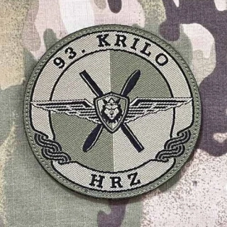 Croatia Military Velcro Patch Croatian Air Force - 93. Wing - Zadar - Olive - nášivka