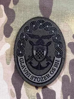 Croatia Military Velcro Patch General Staff of Armed Force - Olive - nášivka