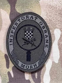 Croatia Military Velcro Patch MOD Defence Inspection - Olive - nášivka