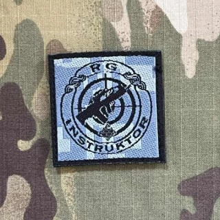 Croatia Military Velcro Patch RG Instructor - Digital Grey - nášivka