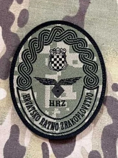 Croatia Military Velcro Patch Croatian Air Force - Digital Green - nášivka