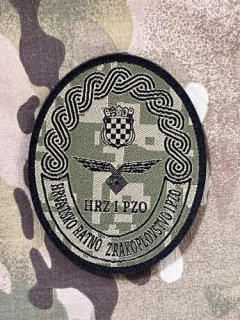 Croatia Military Velcro Patch Croatian Air Force and Air Defense - Digital Green - nášivka