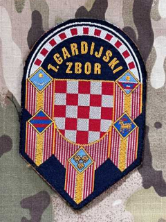 Croatia Military Patch 1. Hrvatski Gardijski Zbor - Presidential guard - Color - nášivka