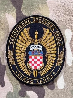 Croatia Military Patch Command Staff School - Blago Zadro - ZZIO - Color - nášivka