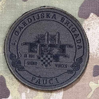 Croatia Military Patch 4. Gardijska Brigada - Pauci - Olive - nášivka