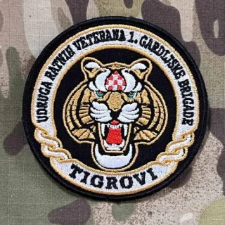 Croatia Military Patch 1. Gardijska Brigada - Tigrovi - Veterans association - Color - nášivka