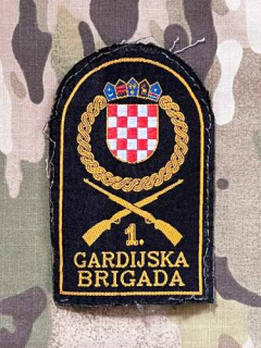 Croatia Military Patch Croatia 1. Gardijska Brigada - ver.1 - Color - nášivka