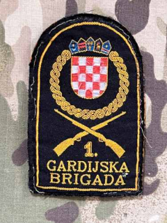 Croatia Military Patch Croatia 1. Gardijska Brigada - ver.2 - Color - nášivka