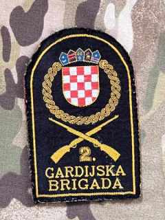 Croatia Military Patch Croatia 2. Gardijska Brigada - Used - Color - nášivka