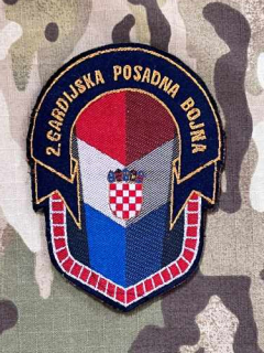 Croatia Military Patch 2nd Guards Assault Battalion - Presidential guard - Color - nášivka