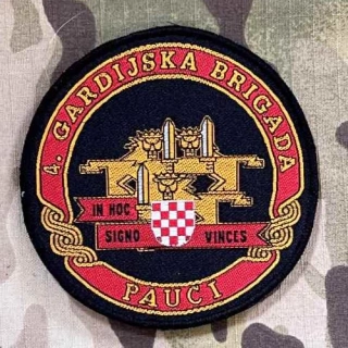 Croatia Military Patch 4. Gardijska Brigada - Pauci - Color - nášivka