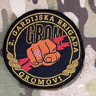 Croatia Military Patch 2. Gardijska Brigada - Grom - Color - nášivka