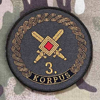 Croatia Military Patch 3rd Corps - Color - nášivka