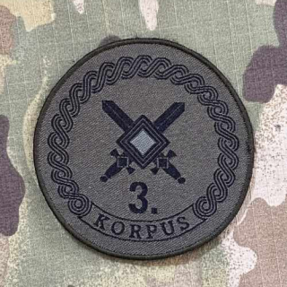 Croatia Military Patch 3rd Corps - Olive - nášivka
