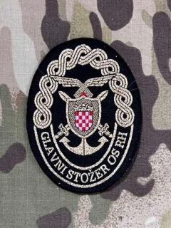 Croatia Military Patch Glavni Stožer OS RH - General Staff of Armed Force - Color - nášivka