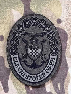 Croatia Military Patch Glavni Stožer OS RH - General Staff of Armed Force - Olive - nášivka