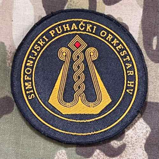 Croatia Military Patch Symphony Wind Orchestra - Color - nášivka