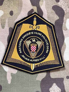 Croatia Military Patch Military Police Training Center - Major Alfred Hill - Color - nášivka