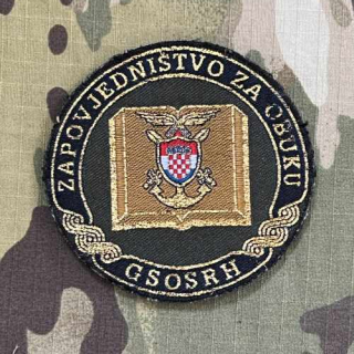 Croatia Military Patch HQ Training Department GSOSRH - Color - nášivka