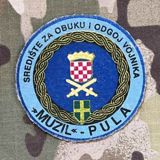 Croatia Military Patch Army Training and Educational Centre - "Muzil" - Pula - Color - nášivka
