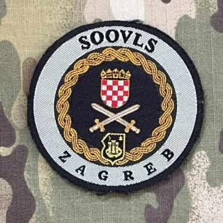 Croatia Military Patch Logistic Training Centre - SOOVLS - Zagreb - Color - nášivka
