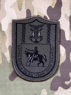 Croatia Military Patch War School OS RH - Ban Josip Jelačič - Olive - nášivka