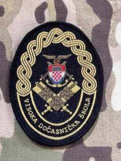 Croatia Military Patch High NCO´s School - OS RH - Color - nášivka