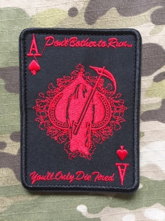NoName Don't Bother to Run Ace Card Patch - nášivka
