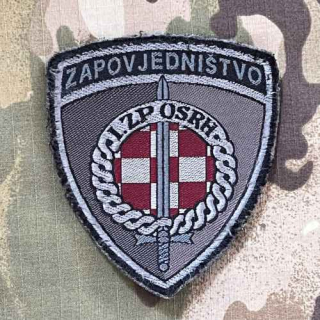 Croatia Military Patch 1st HQ Military District - 1. ZP OSRH - Karlovac - Color - nášivka