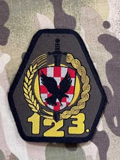 Croatia Military Patch 123rd Brigade - Požega - Color - nášivka
