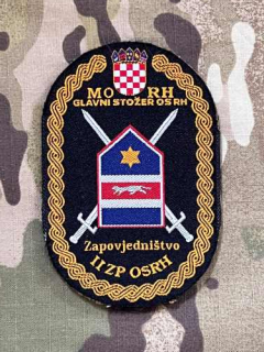 Croatia Military Patch 2nd HQ Military District - 2. ZP OSRH - Osijek - Color - nášivka