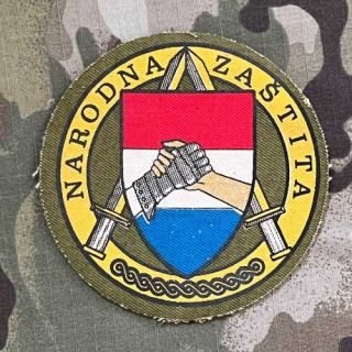 Croatia Military Patch People´s Protection - Narodna Zaštita - ver.1 - Color - nášivka
