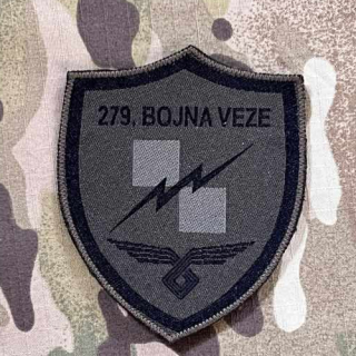 Croatia Military Patch 279th Air Force Signal Battalion - Olive - nášivka