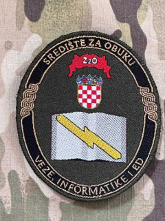 Croatia Military Patch Training Centre ZzO - Communication, Information and ED - Color - nášivka