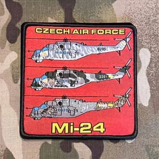 Czech Patch Czech Air Force - Mi-24 - Red - nášivka