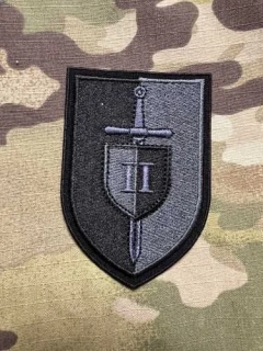 Czech Patch Police of Czech Republic - Pořádková jednotka - Praha II - Black - nášivka