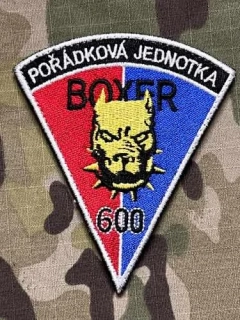 Czech Patch Police of Czech Republic - Pořádková jednotka - Boxer 600 - okres Děčín - Velcro - Color - nášivka