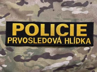 Czech Patch Police of Czech Republic - Policie - Prvosledová hlídka - 265x75 - Velcro - nášivka