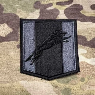 Czech Patch Police of Czech Republic - Odbor služební kynologie - old. ver. - Ústecký kraj - Black - nášivka