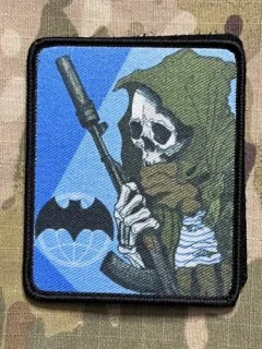 NoName Russia GRU Skull Warrior Print Patch - nášivka