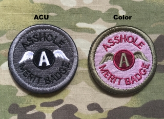 NoName Asshole Merit Badge Patch - nášivka